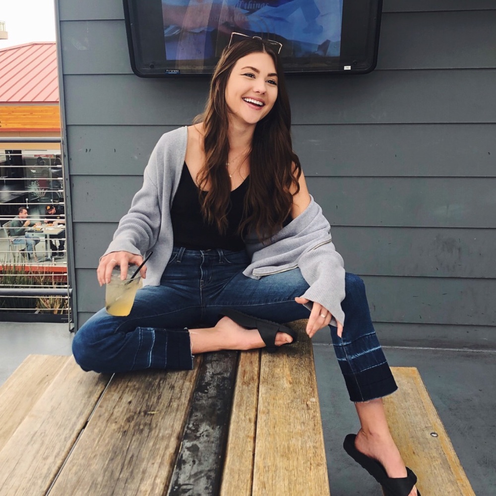 Ombre Fade Mom Jeans